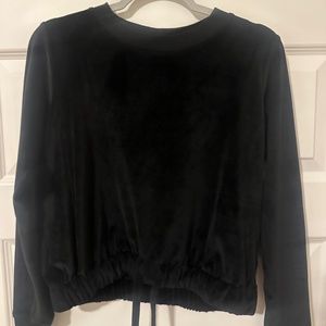 Michael Kors black cropped hoodie